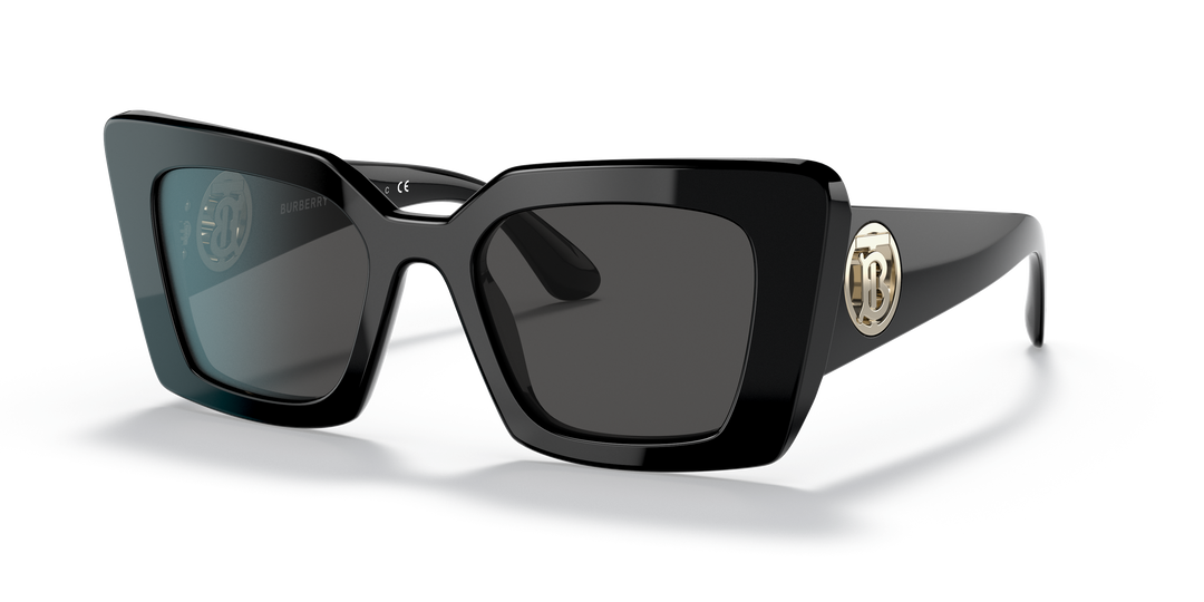Burberry BE4344 300187 Negro / Gris oscuro vista 2