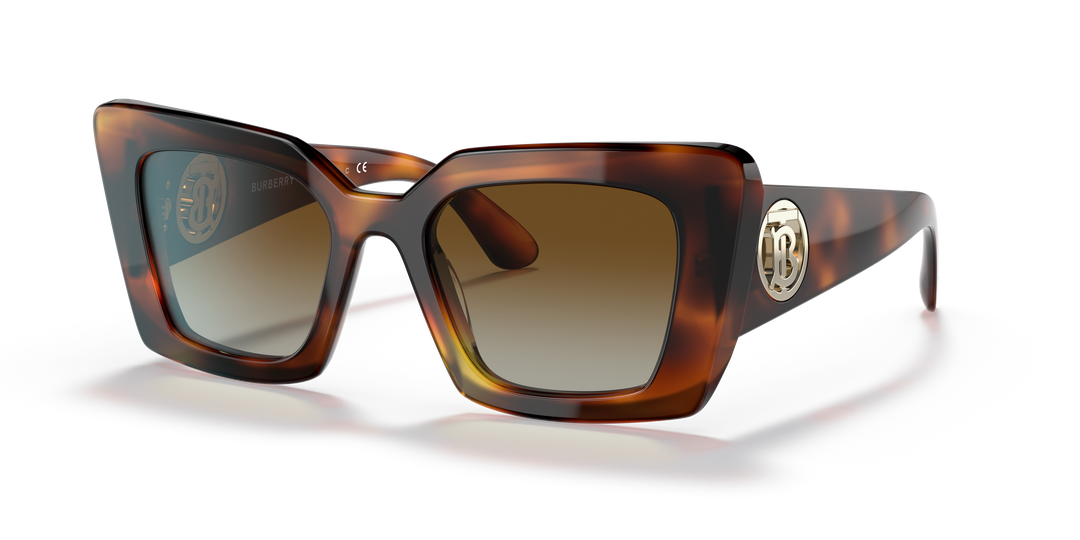 Burberry BE4344 3316T5 Havana claro / Marrón degradé polarizado vista 2