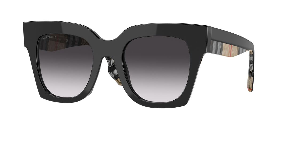 BURBERRY Kitty BE4364 · 49mm / Negro / Gris degradé