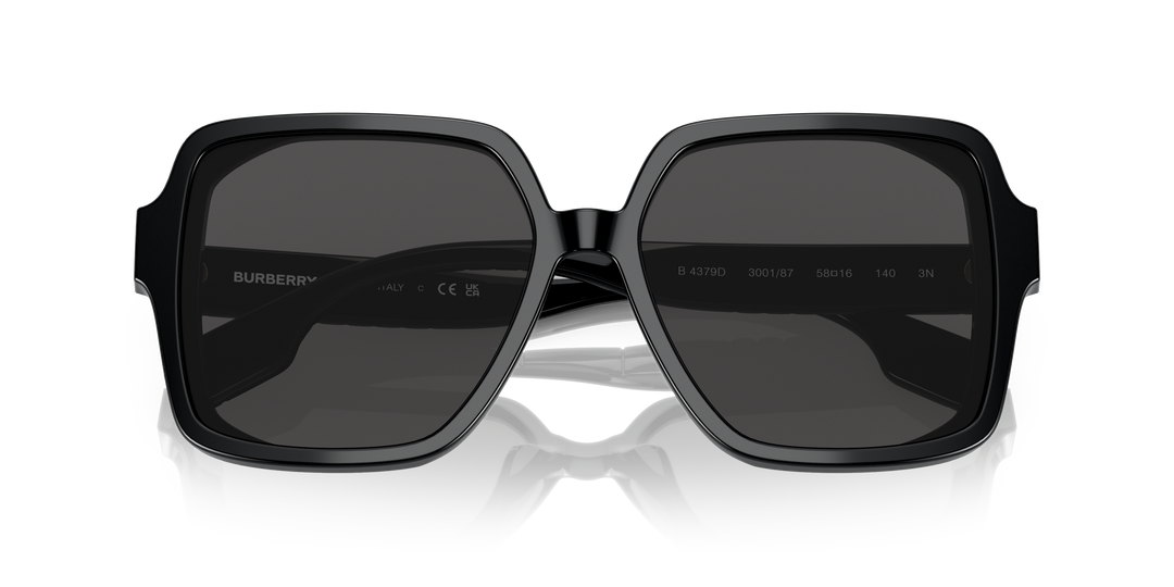 Burberry BE4379D 300187 Negro / Gris oscuro vista 6