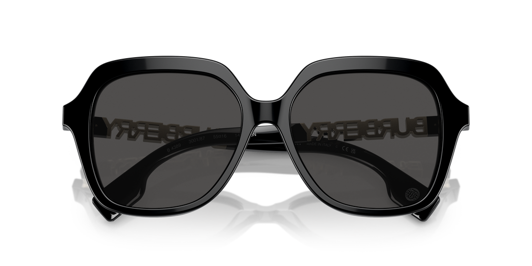 Burberry BE4389 300187 Negro / Gris oscuro vista 6