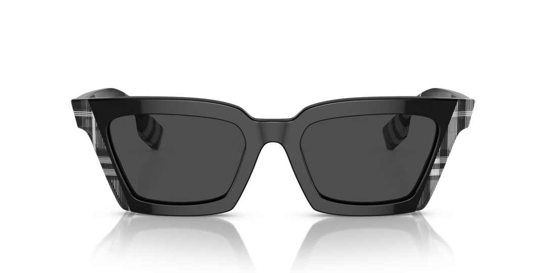 Burberry BE4392U 405187 Negro/Cuadriculado Blanco y Negro / Gris oscuro vista 5