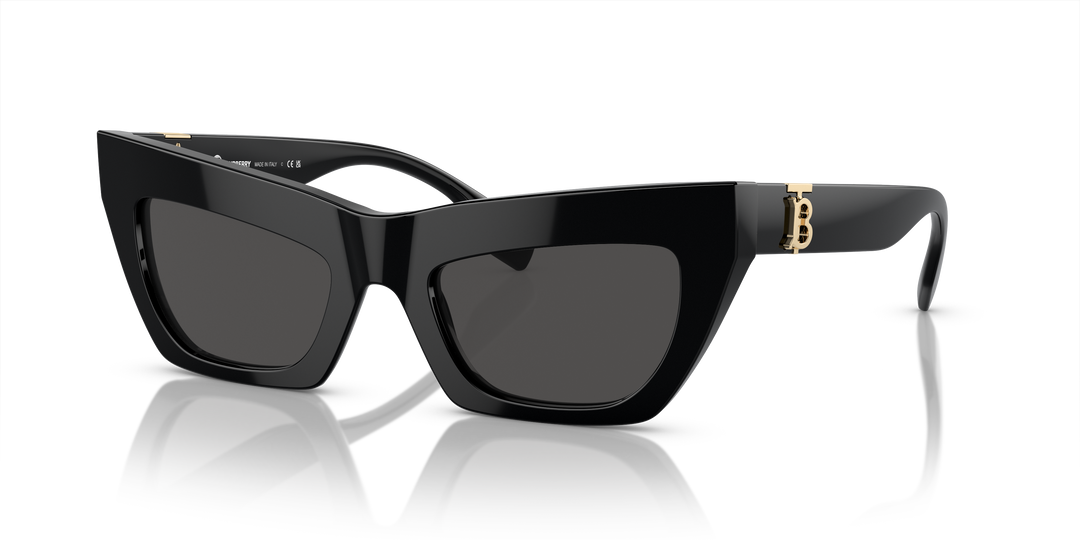 Burberry BE4405 300187 Negro / Gris oscuro vista 2