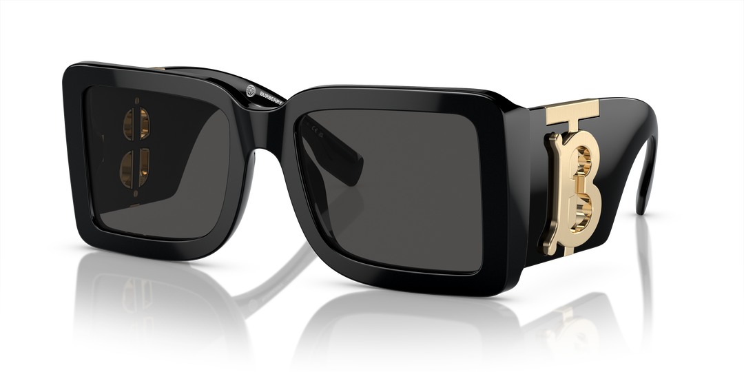 Burberry BE4406U 300187 Negro / Gris oscuro vista 2