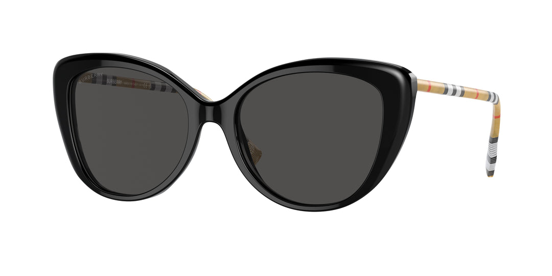 Burberry BE4407 385387 Negro / Gris oscuro vista 1