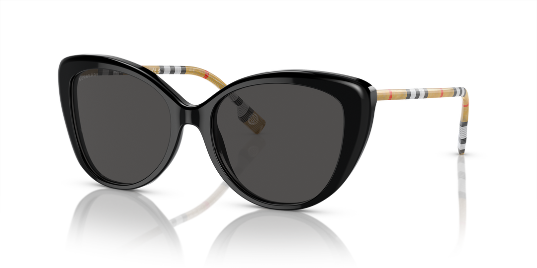 Burberry BE4407 385387 Negro / Gris oscuro vista 2