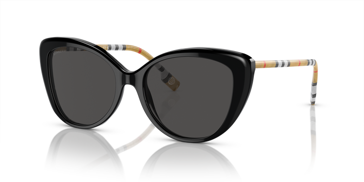 Burberry BE4407 385387 Negro / Gris oscuro vista 2