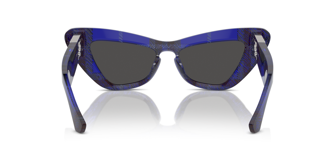Burberry BE4421U 411487 Azul De Cuadros / Gris oscuro vista 4