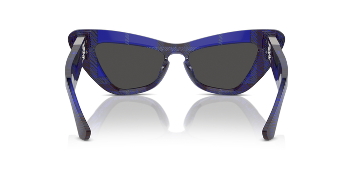 Burberry BE4421U 411487 Azul De Cuadros / Gris oscuro vista 4
