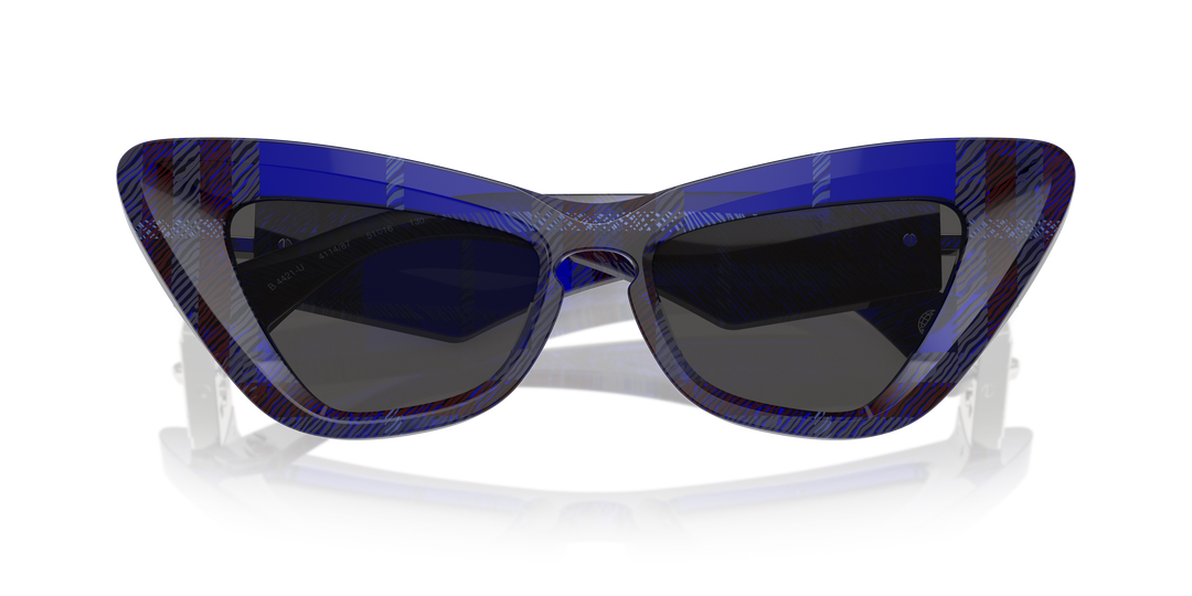 Burberry BE4421U 411487 Azul De Cuadros / Gris oscuro vista 6