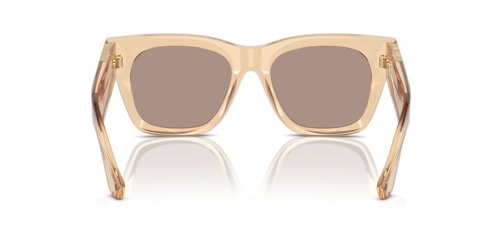 Burberry BE4424 40635A Marrón claro y Dorado espejado Flash vista 4