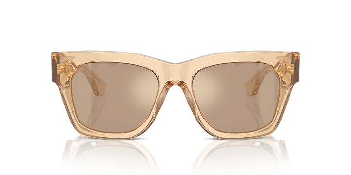 Burberry BE4424 40635A Marrón claro y Dorado espejado Flash vista 5