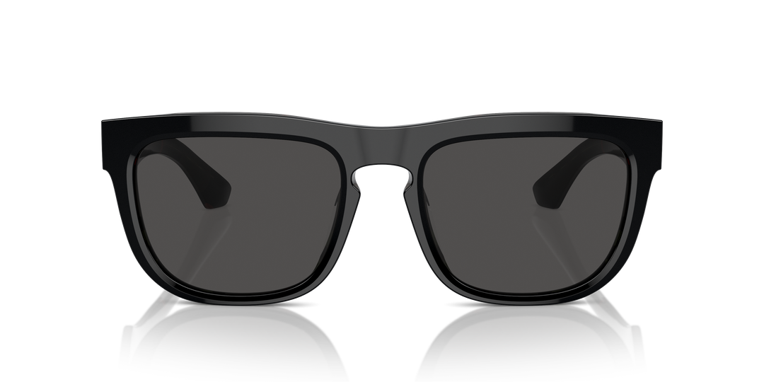 Burberry BE4431U 412187 Negro Sobre Cuadriculado Vintage / Gris oscuro vista 5