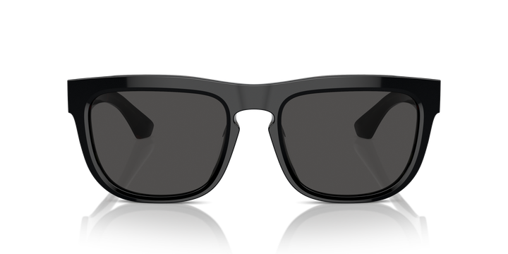 Burberry BE4431U 412187 Negro Sobre Cuadriculado Vintage / Gris oscuro vista 5