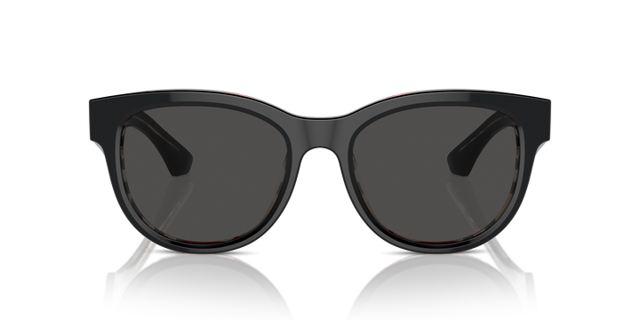 Burberry BE4432U 412187 Negro Sobre Cuadriculado Vintage / Gris oscuro vista 5