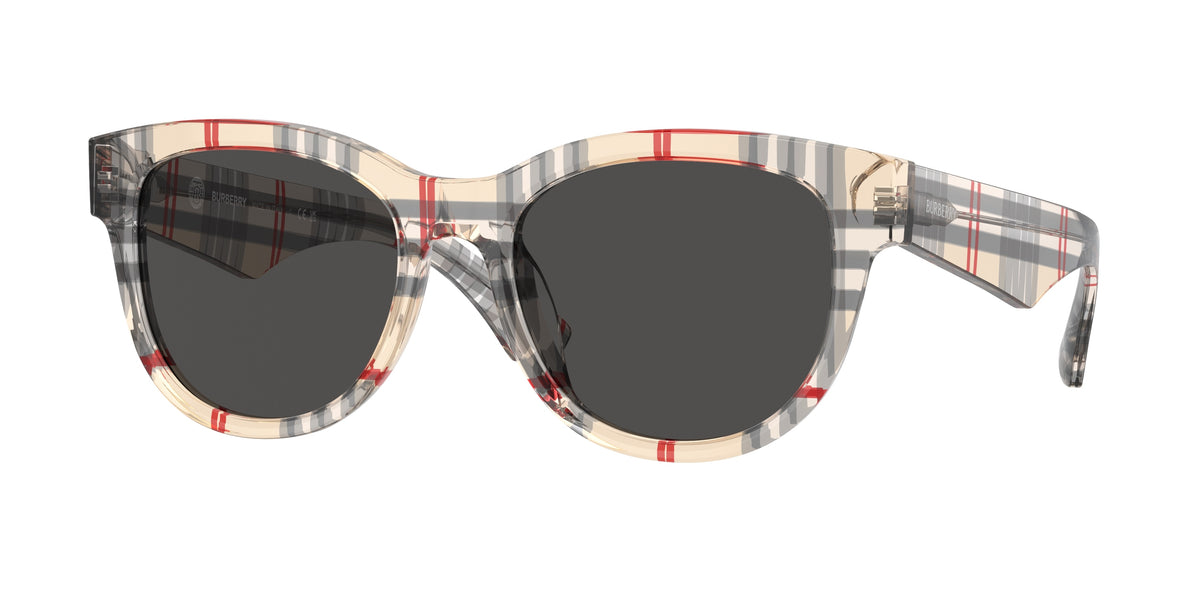 BURBERRY BE4432U · 54mm / Cuadriculado Vintage / Gris oscuro