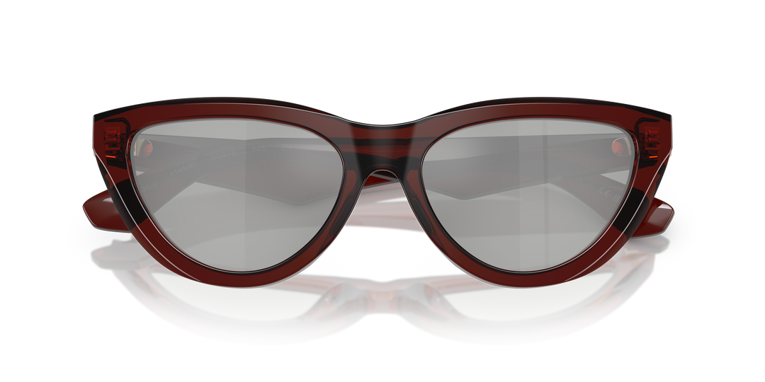 Burberry BE4436U 41448V Marrón / Transparente y Plateado espejado 80 vista 6