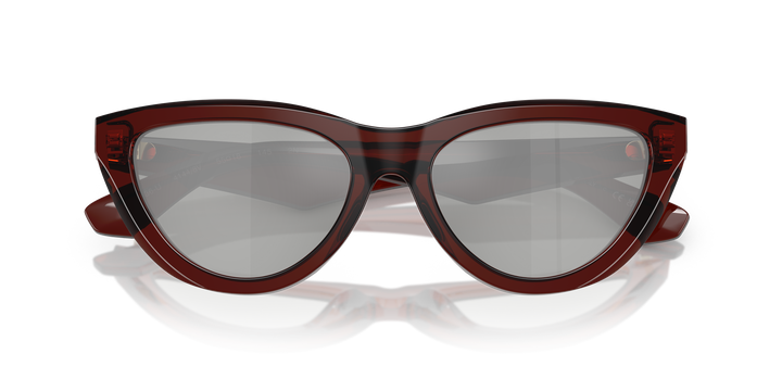 Burberry BE4436U 41448V Marrón / Transparente y Plateado espejado 80 vista 6