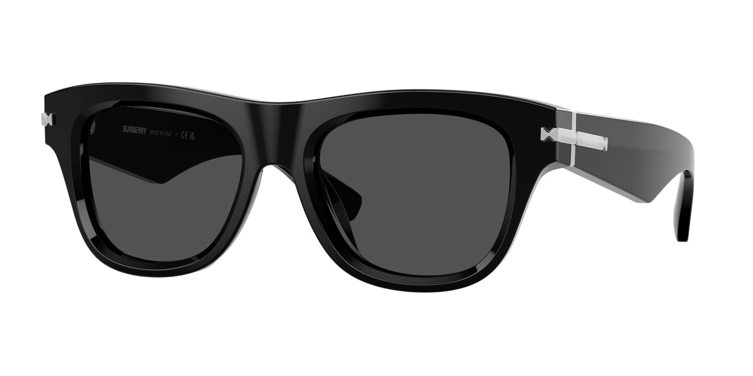 Burberry BE4438U 300187 Negro / Gris oscuro vista 1