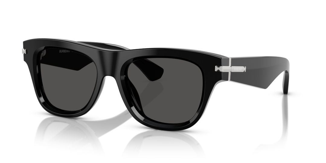 Burberry BE4438U 300187 Negro / Gris oscuro vista 2