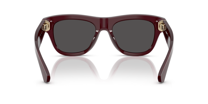 Burberry BE4438U 326587 Burdeos / Gris oscuro vista 4