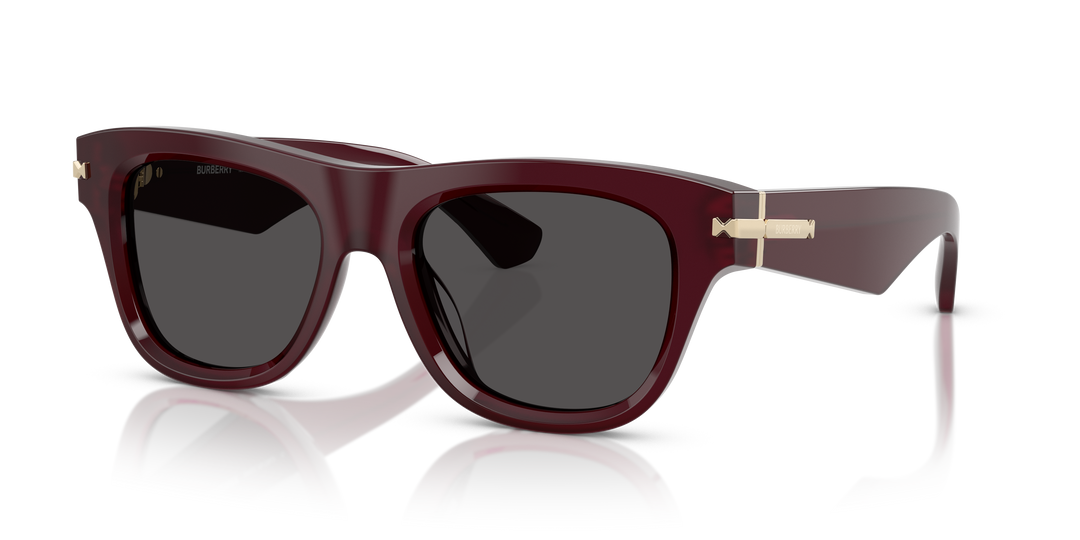 Burberry BE4438U 326587 Burdeos / Gris oscuro vista 2