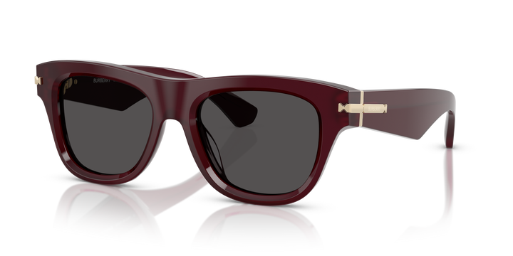Burberry BE4438U 326587 Burdeos / Gris oscuro vista 2