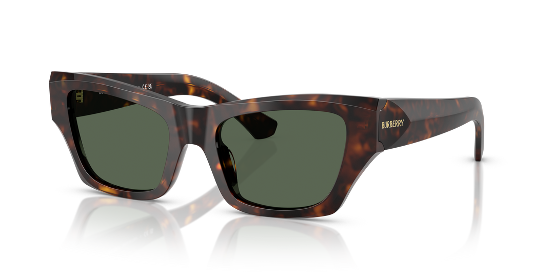 Burberry BE4441U 300271 Havana oscuro / Verde oscuro vista 2