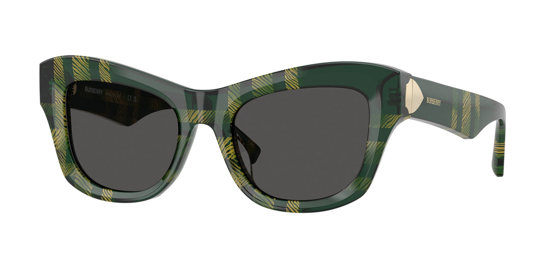 Burberry BE4442U 412587 Cuadriculado Verde / Gris oscuro vista 1