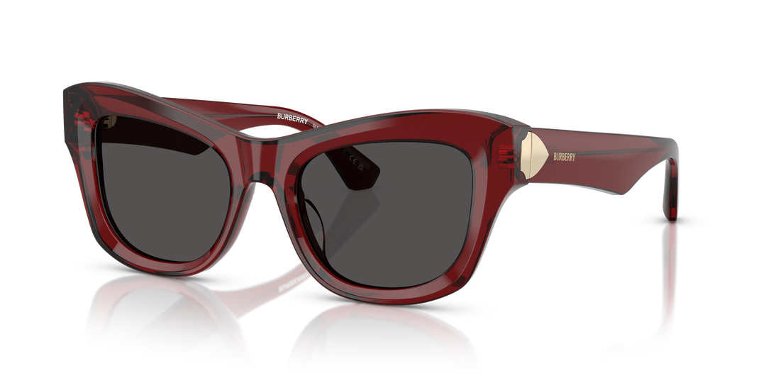 Burberry BE4442U 412887 Burdeos / Gris oscuro vista 2