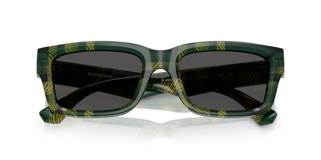 Burberry BE4443 412587 Cuadriculado Verde / Gris oscuro vista 6