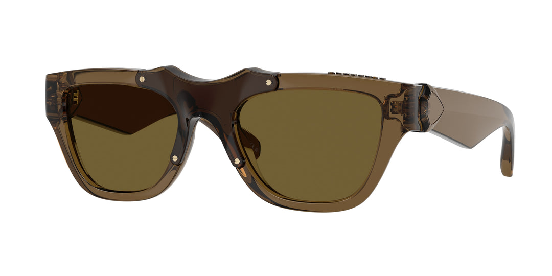 Burberry BE4445U 414373 Verde / Marrón oscuro vista 1