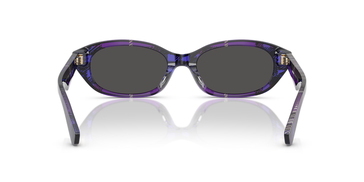 Burberry BE4447D 411387 Violeta De Cuadros / Gris oscuro vista 4