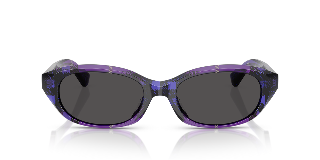 Burberry BE4447D 411387 Violeta De Cuadros / Gris oscuro vista 5