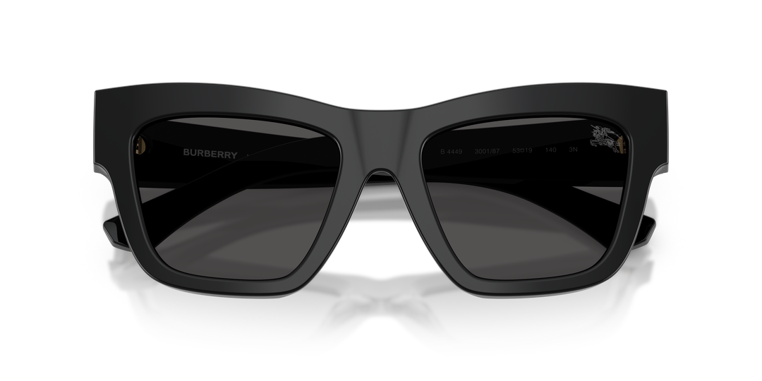 Burberry BE4449 300187 Negro / Gris oscuro vista 6