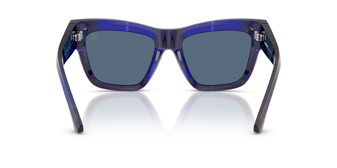 Burberry BE4449 411480 Azul De Cuadros / Azul oscuro vista 4