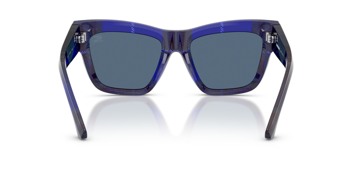 Burberry BE4449 411480 Azul De Cuadros / Azul oscuro vista 4
