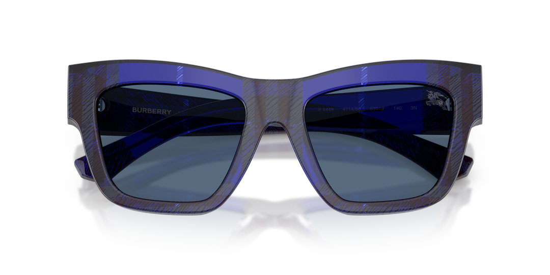 Burberry BE4449 411480 Azul De Cuadros / Azul oscuro vista 6