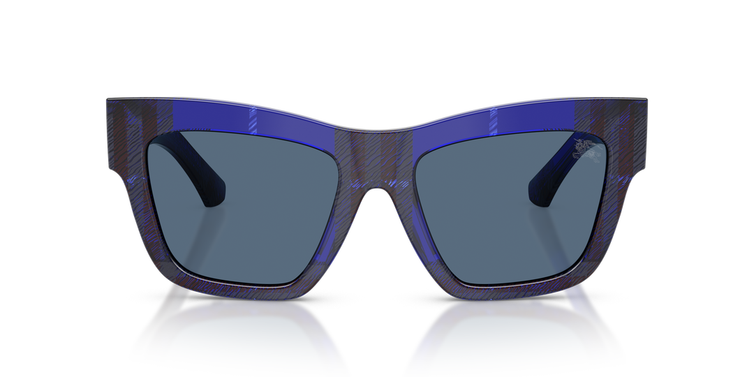 Burberry BE4449 411480 Azul De Cuadros / Azul oscuro vista 5
