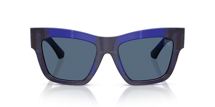 Burberry BE4449 411480 Azul De Cuadros / Azul oscuro vista 5