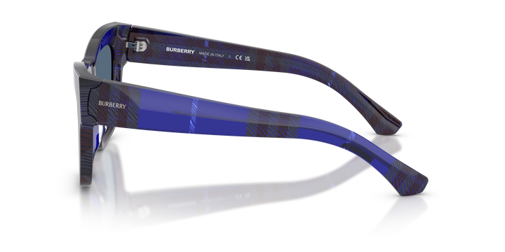Burberry BE4449 411480 Azul De Cuadros / Azul oscuro vista 3