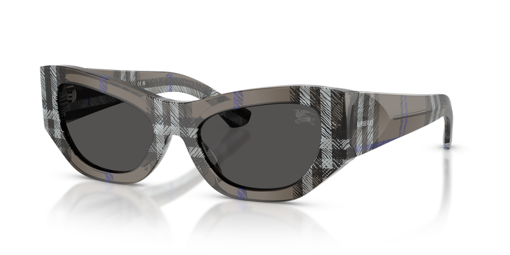 Burberry BE4450U 414787 Liquen A Cuadros / Gris oscuro vista 2