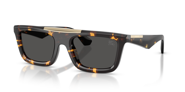 Burberry BE4451U 410687 Havana Amarillo / Gris oscuro vista 2