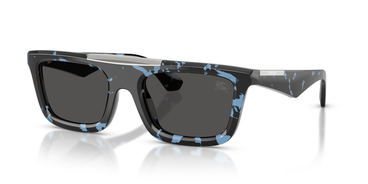 Burberry BE4451U 411187 Havana Azul / Gris oscuro vista 2