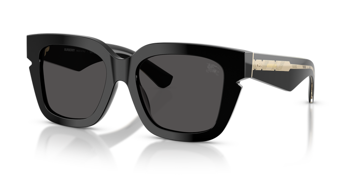 Burberry BE4453 300187 Negro / Gris oscuro vista 2