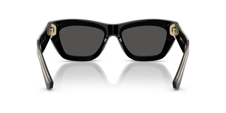 Burberry BE4454 300187 Negro / Gris oscuro vista 4