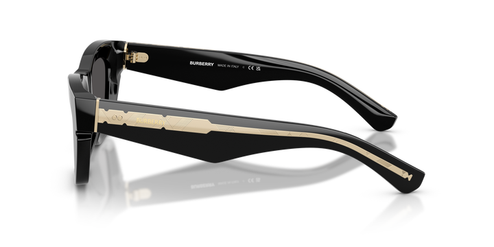 Burberry BE4454 300187 Negro / Gris oscuro vista 3