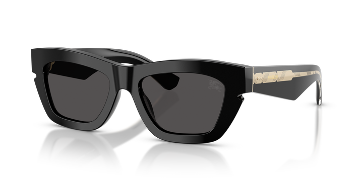 Burberry BE4454 300187 Negro / Gris oscuro vista 2