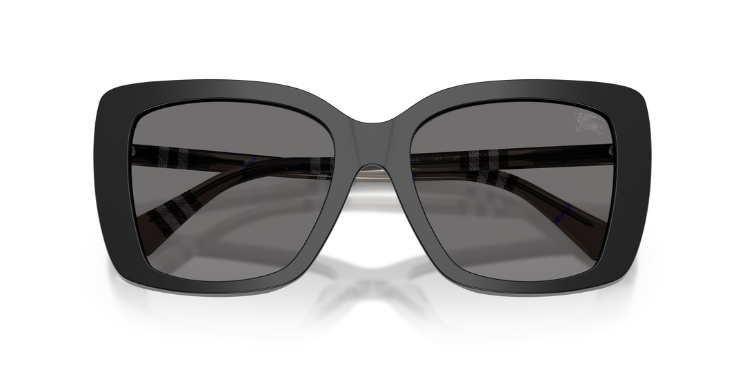 Burberry BE4456 416581 Negro / Gris oscuro polarizado vista 6