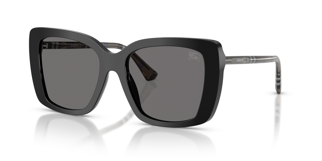 Burberry BE4456 416581 Negro / Gris oscuro polarizado vista 2